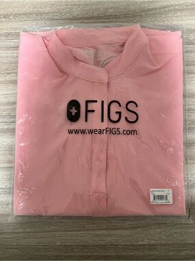 Figs Fight Club Pink Rafaela Oversized Scrub Top